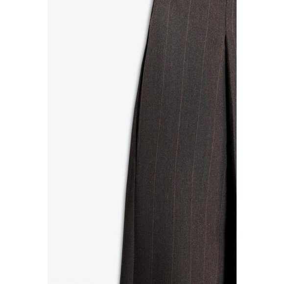 ZARA PINSTRIPE PLEATED BALLOON TROUSERS - Picture 7 of 7